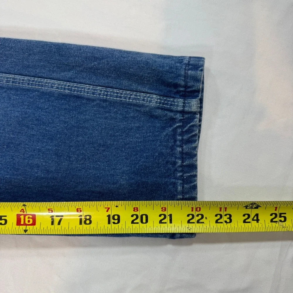 Vintage OshKosh‎ B'gosh Little Editions Denim Patchwork Overalls Size 7 USA Made